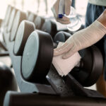What is the best way to clean gym equipment
