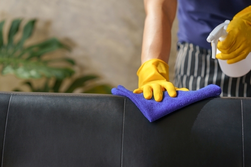 What are the duties of an office cleaner